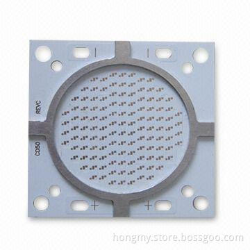 LED Aluminum PCB, Comes in Square with White Solder Mask, Suitable for LED Modules